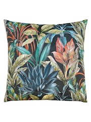 Wylder Black Mogori Vendure Printed Velvet Reverse Cushion - Image 2 of 3