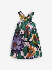Purple Printed Cotton Dress (3-16yrs) - Image 4 of 6