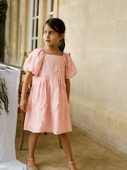 Pink Floral Texture Dress (3-16yrs) - Image 1 of 8