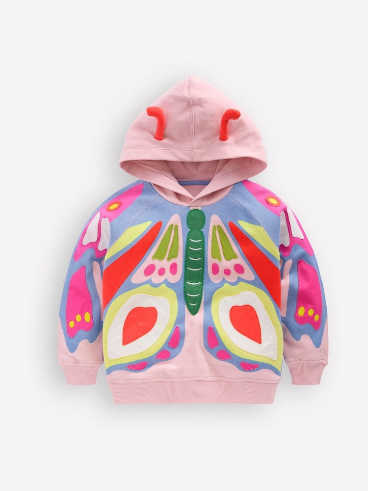 Boden Pink Novelty Relaxed Hoodie - Image 1 of 3