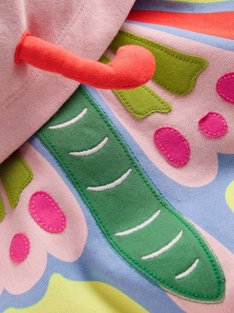 Boden Pink Novelty Relaxed Hoodie - Image 3 of 3