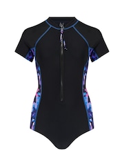 Pour Moi Black Energy Short Sleeve Swimsuit - Image 4 of 5