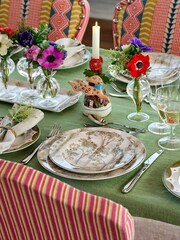 Spode Set of 2 Kit Kemp Wine Glasses Flow - Image 1 of 5