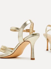 Linzi Gold Blair Knotted Stiletto Heeled Sandals - Image 5 of 5