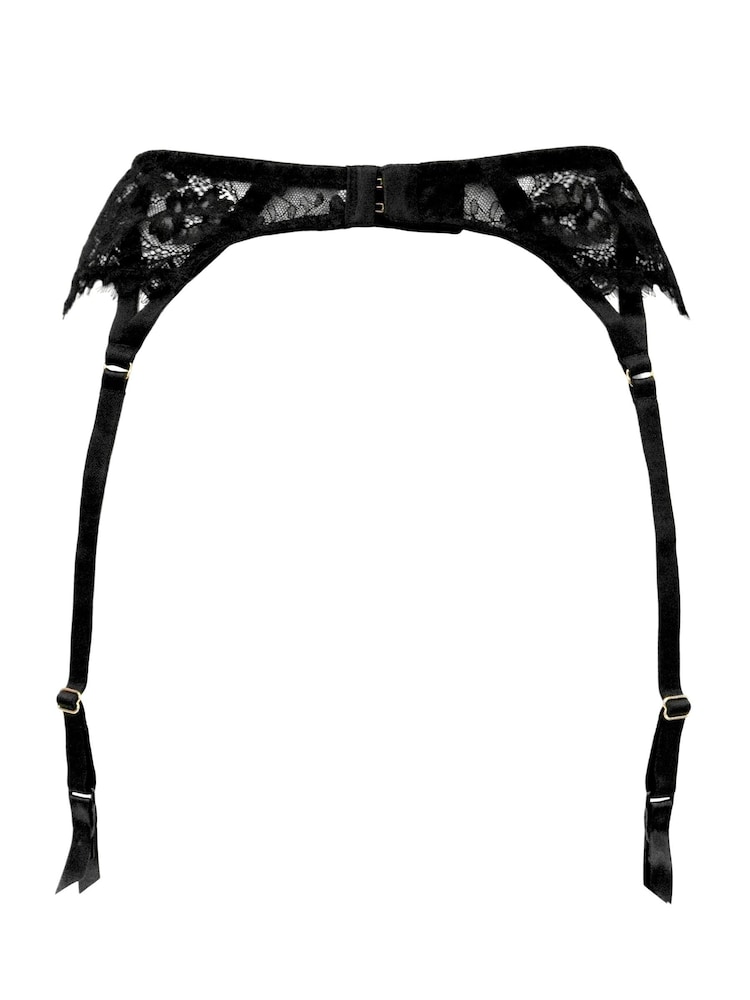 Pour Moi Black India Lace Suspender - Image 5 of 5