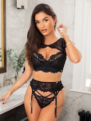 Pour Moi India Strumpfhalter aus Spitze - Bild 4 von 6