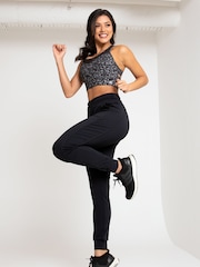 Pour Moi Black Energy Yoga Fold Joggers - Image 1 of 5