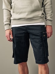 Black 3 Quarter Cargo Shorts - Image 1 of 8
