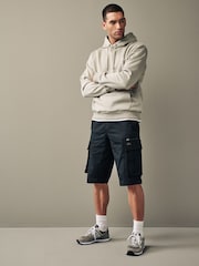 Black 3 Quarter Cargo Shorts - Image 2 of 8