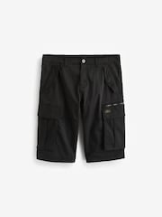 Black 3 Quarter Cargo Shorts - Image 5 of 8