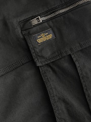 Black 3 Quarter Cargo Shorts - Image 7 of 8