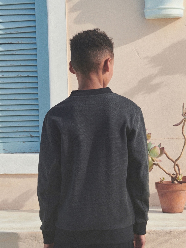 Black Bomber Jacket (3-16yrs) - Image 2 of 5