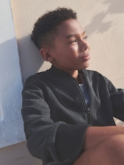 Black Bomber Jacket (3-16yrs) - Image 3 of 5
