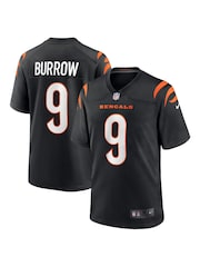 Nike Black NFL  Cincinnati Bengals Game Home Team Colour Jersey - Joe Burrow - Image 1 of 3