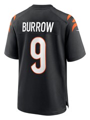 Nike Black NFL  Cincinnati Bengals Game Home Team Colour Jersey - Joe Burrow - Image 3 of 3