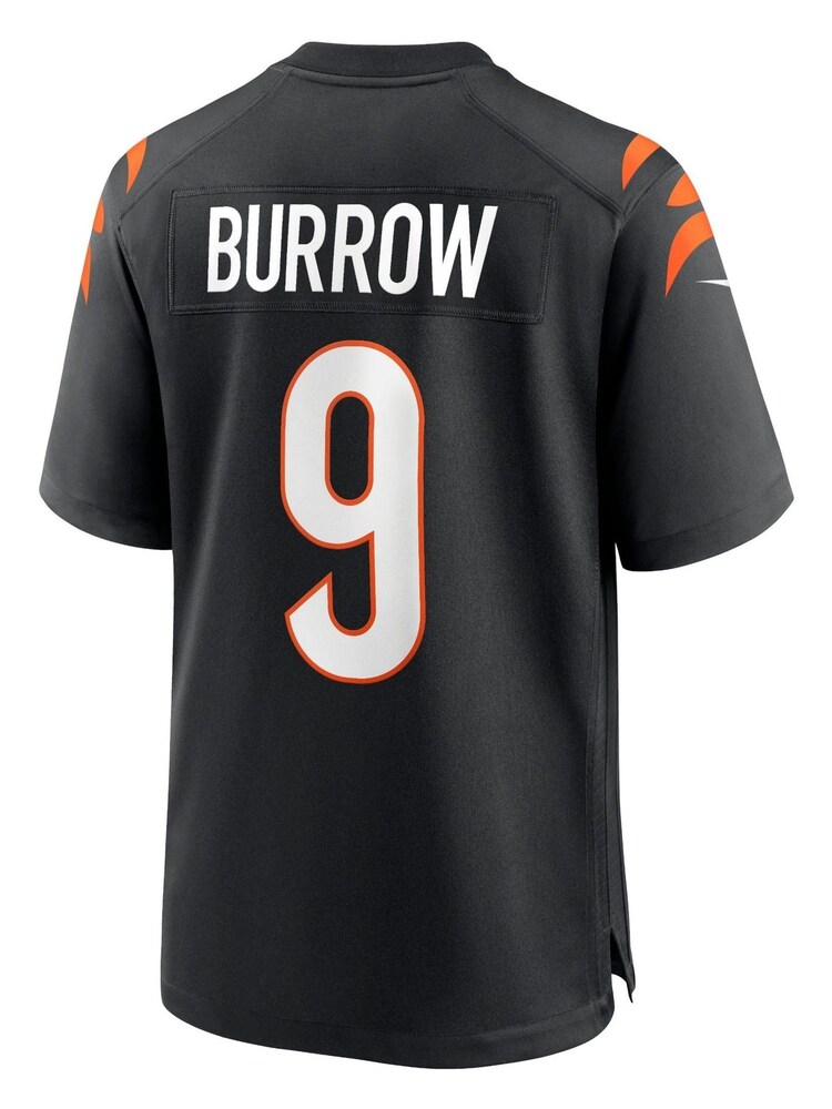 Nike Black NFL  Cincinnati Bengals Game Home Team Colour Jersey - Joe Burrow - Image 3 of 3