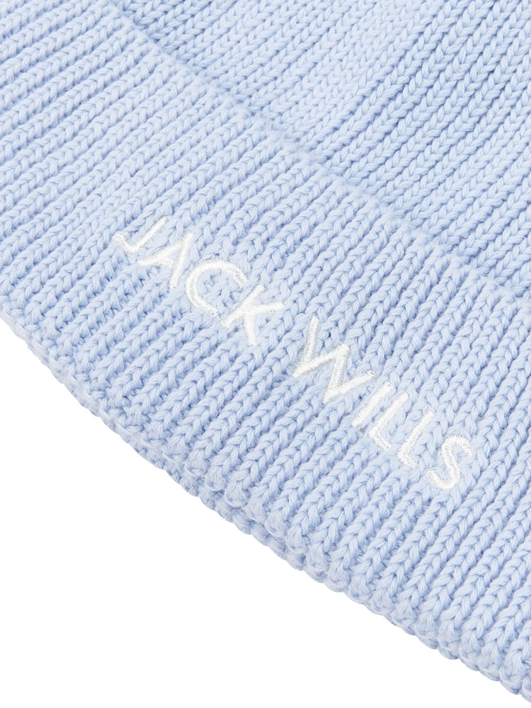 Jack Wills Blue Bobble Hat - Image 3 of 3 Jack Wills Blue Bobble Hat - Image 3 of 3