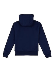 Jack Wills Navy Blue Script Hoodie - Image 2 of 3