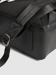 Reiss Black Carter Leather Backpack - Image 7 of 8