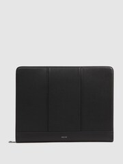 Reiss Black Carter Leather Folio - Image 1 of 7