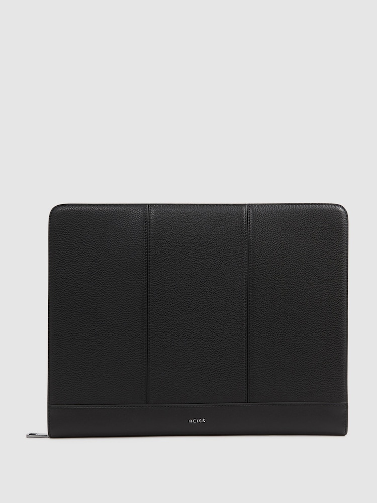 Reiss Black Carter Leather Folio - Image 1 of 7