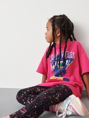 Pink Cool Vibes Girl Oversized Graphic T-Shirt (3-16yrs) - Image 4 of 7