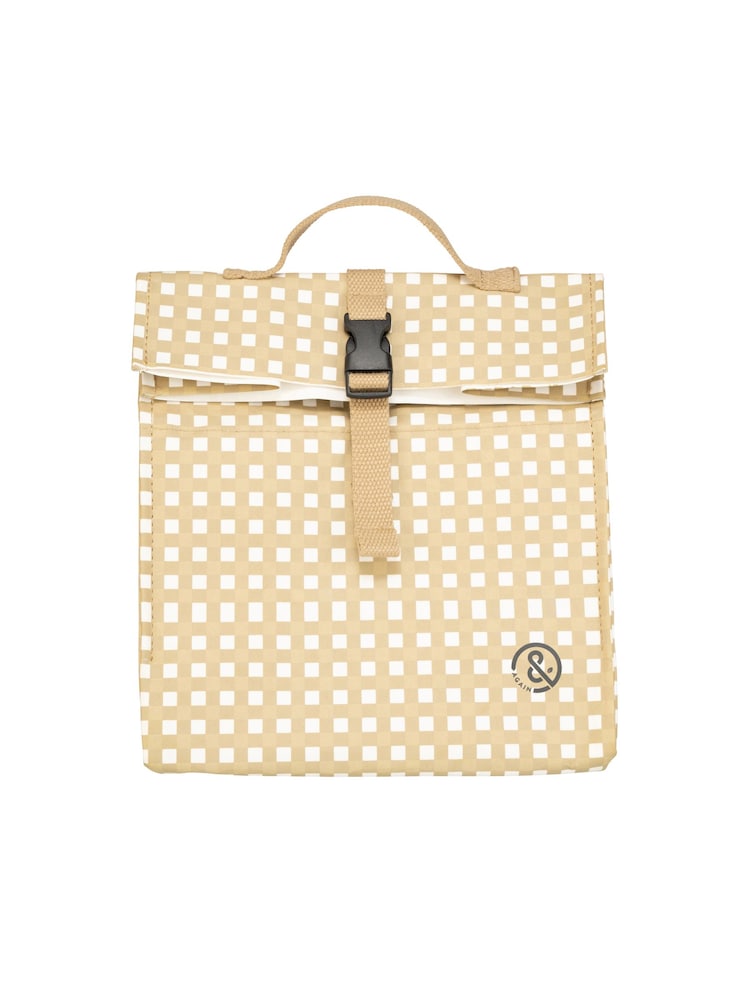 &Again Gingham Paper Cooler Lunch Bag - Image 1 of 4