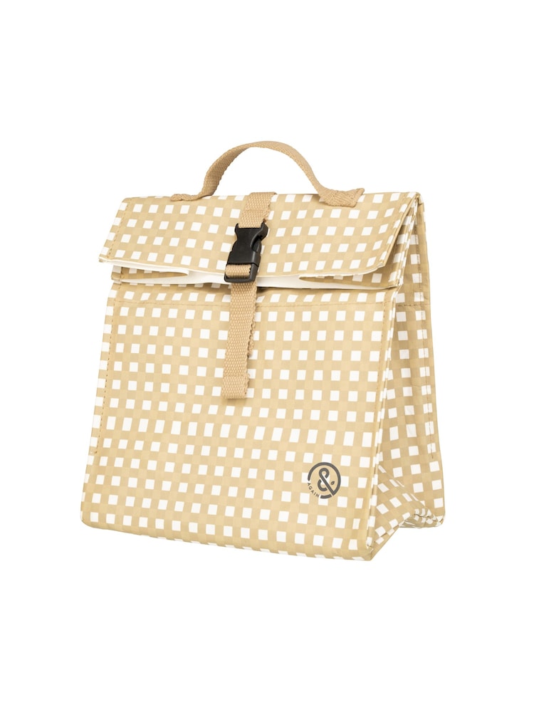 &Again Gingham Paper Cooler Lunch Bag - Image 2 of 4
