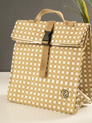 &Again Gingham Paper Cooler Lunch Bag - Image 3 of 4