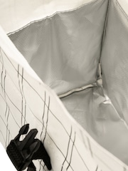 &Again Grey Grid Paper Cooler Lunch Bag - Image 3 of 3