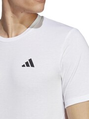 adidas White Train Essentials Feelready Training T-Shirt - Image 5 of 7