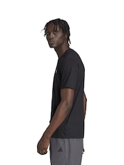 adidas Black Train Essentials Feelready Training T-Shirt - Image 5 of 9