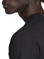 adidas Black Train Essentials Feelready Training T-Shirt - Image 8 of 9