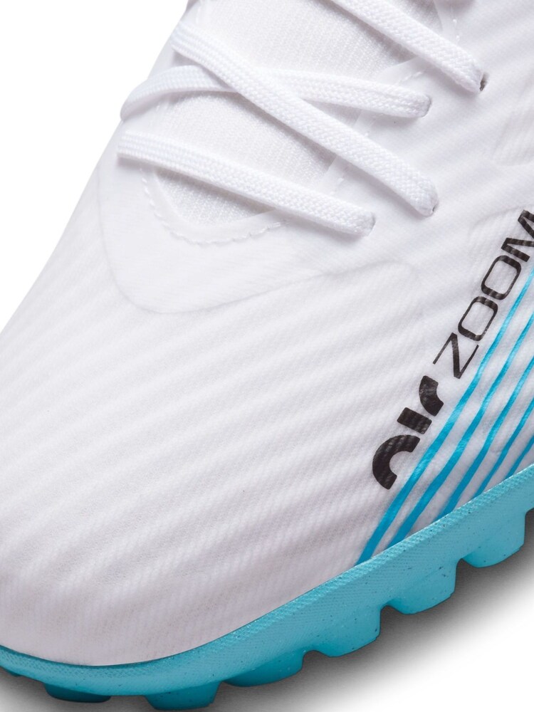 Nike White/Blue Adults Zoom Mercurial Superfly 9 Turf Ground Football Boots - Image 10 of 11