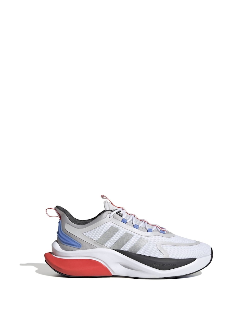 adidas Off White Sportswear Alphabounce+ Sustainable Bounce Trainers - Image 1 of 6