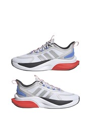 adidas Off White Sportswear Alphabounce+ Sustainable Bounce Trainers - Image 3 of 6
