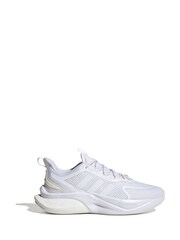 adidas White Sportswear Alphabounce+ Sustainable Bounce Trainers - Image 1 of 7