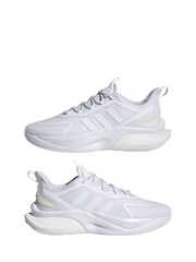 adidas White Sportswear Alphabounce+ Sustainable Bounce Trainers - Image 5 of 7