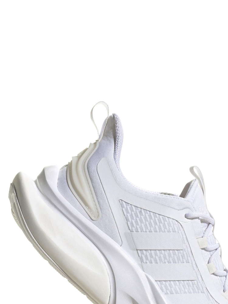 adidas White Sportswear Alphabounce+ Sustainable Bounce Trainers - Image 7 of 7