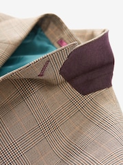 Taupe Skinny Check Suit: Jacket - Image 10 of 13