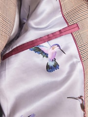 Taupe Skinny Check Suit: Jacket - Image 7 of 13