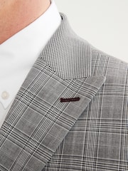 Grey Skinny Check Suit Jacket - Image 4 of 12