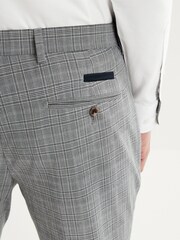 Grey Skinny Fit Check Suit: Trousers - Image 4 of 7