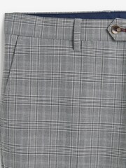 Grey Skinny Fit Check Suit: Trousers - Image 6 of 7