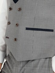 Grey Check Suit Waistcoat - Image 4 of 8