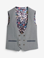 Grey Check Suit Waistcoat - Image 5 of 8