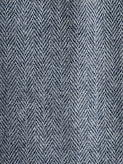 Navy Blue Regular Fit Nova Fides Wool Herringbone Suit Jacket - Image 11 of 15