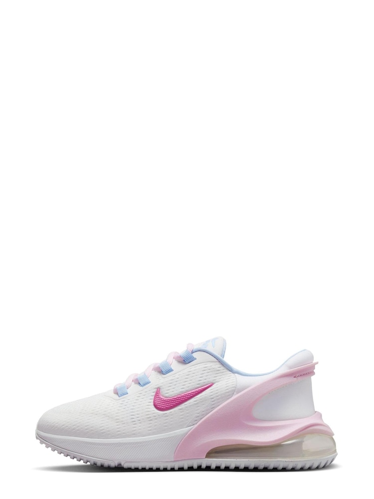 Nike White/Pink Air Max 270 GO Youth Trainers - Image 2 of 8