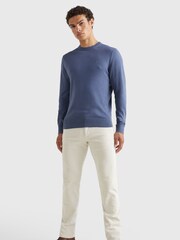 Tommy Hilfiger Cotton Blend Jumper With Cashmere - Image 1 of 3