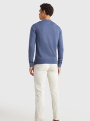 Tommy Hilfiger Cotton Blend Jumper With Cashmere - Image 2 of 3